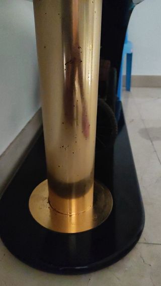 Consola recibidor cristal y metal