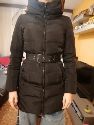 Chaqueta plumífero mujer negra