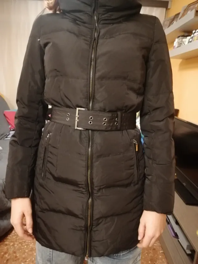 Chaqueta plumífero mujer negra