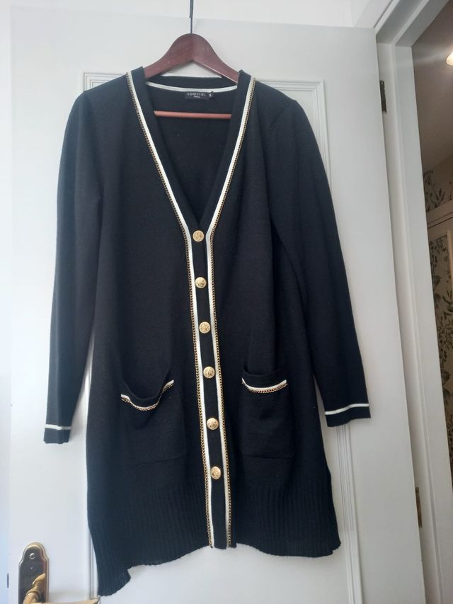 Jersey Cortefiel estilo Chane negro M