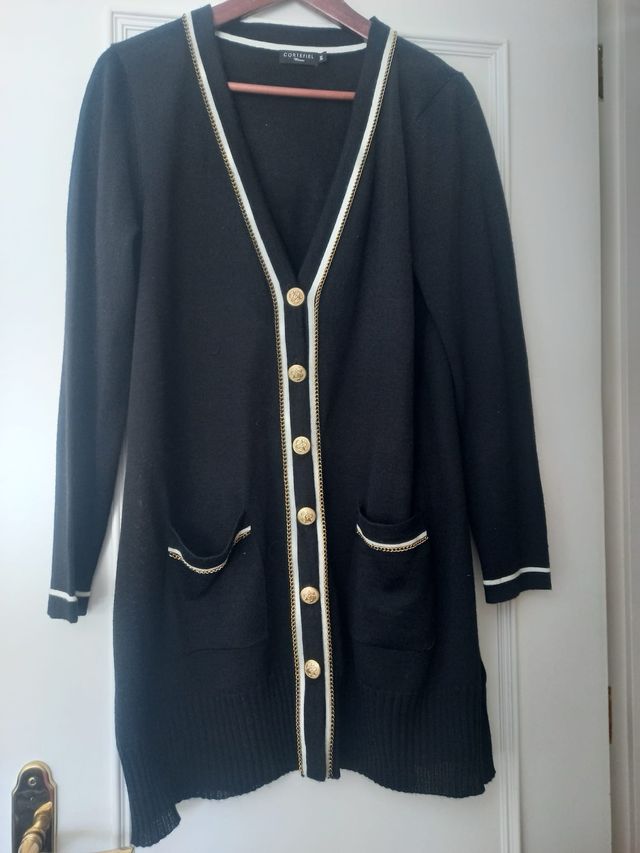 Jersey Cortefiel estilo Chane negro M