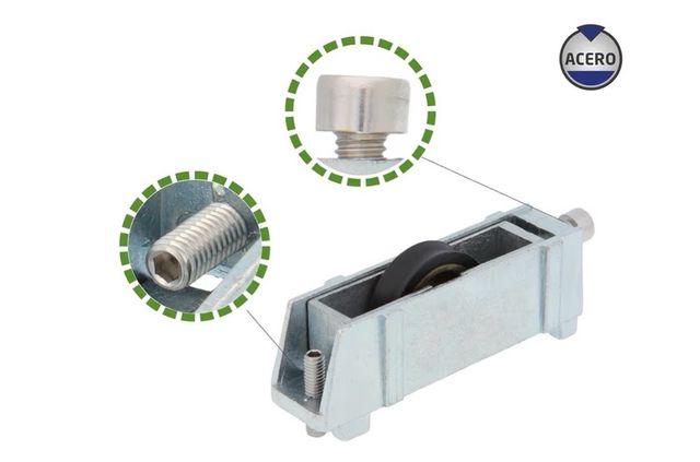 Cojinetes para balconeras correderas.