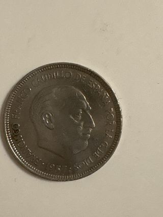 Moneda Franco Caudillo de España 1957