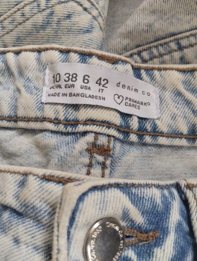 Vaqueros Primark Talla 38 Lavado Claro