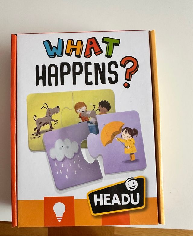 Juego didáctico infantil What Happens?