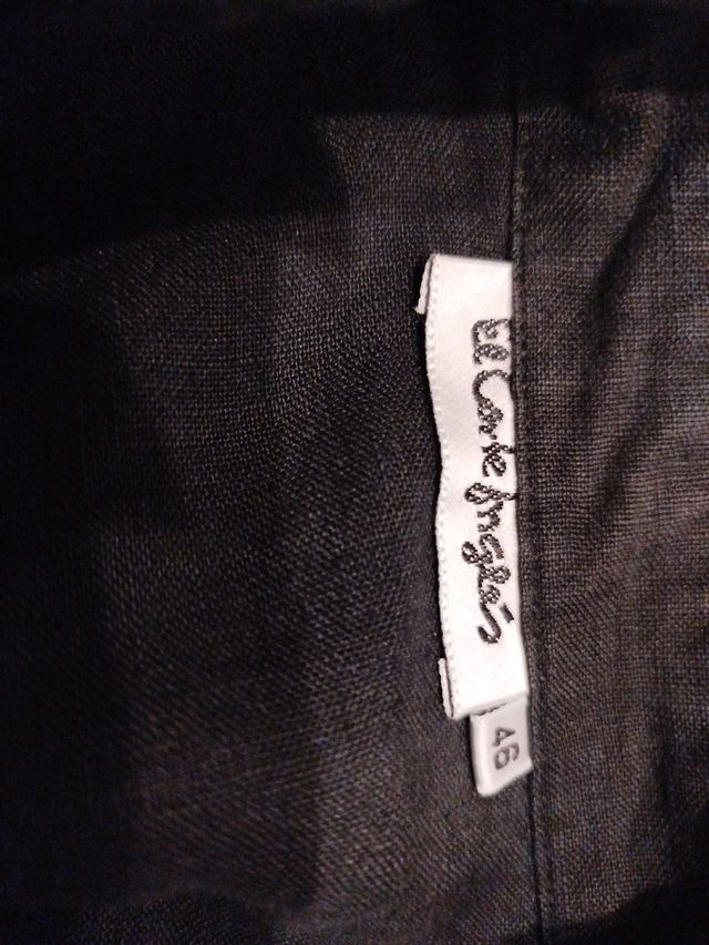 Camisa negra manga corta