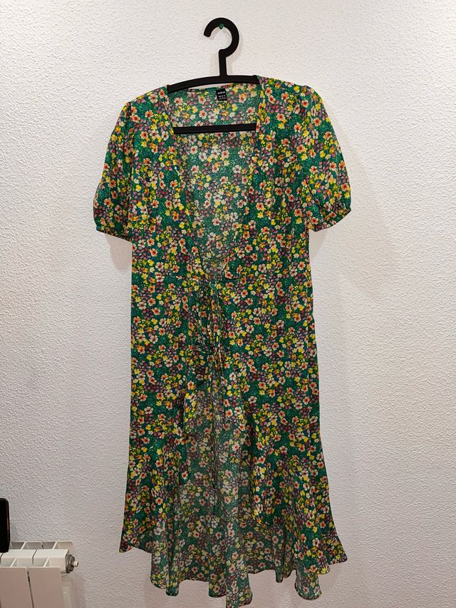 Vestido largo estampado floral