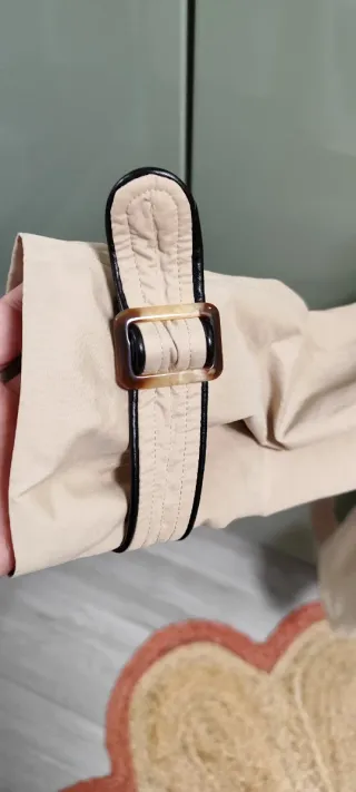 Gabardina Naf Naf Beige Talla 42