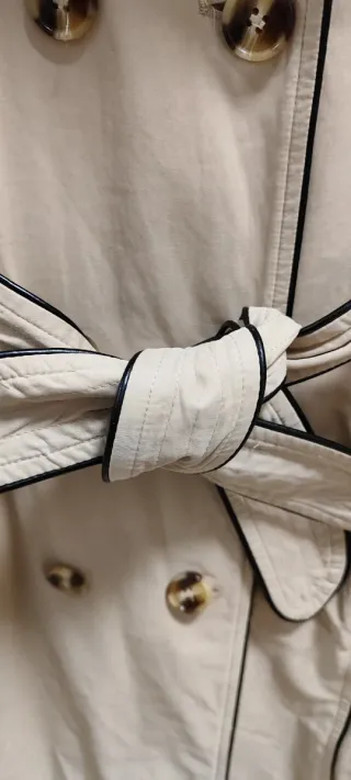 Gabardina Naf Naf Beige Talla 42