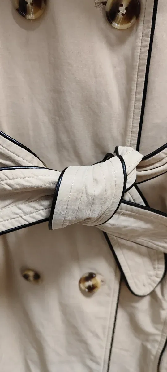 Gabardina Naf Naf Beige Talla 42