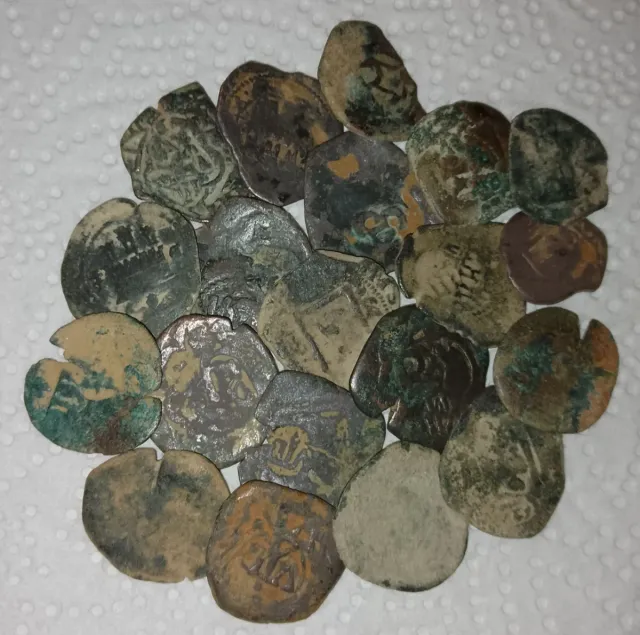 Lote 20 monedas antiguas reselladas