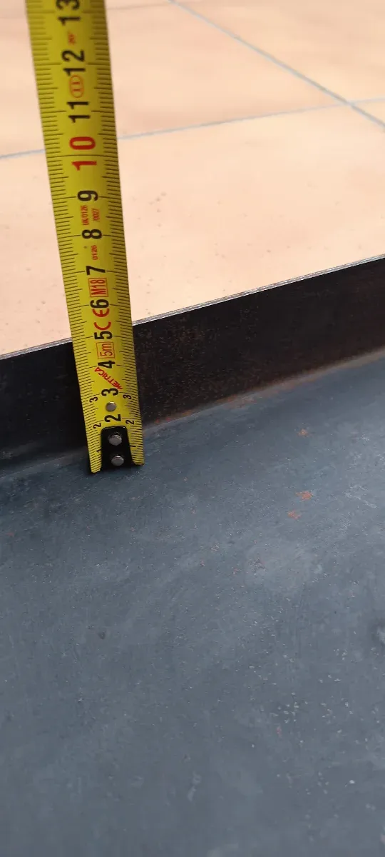 Base protectora suelo estufa leña.