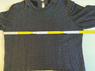 Top elegante nero sbrilluccicante vintage anni 60