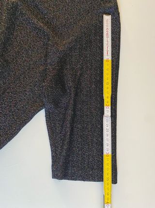 Top elegante nero sbrilluccicante vintage anni 60