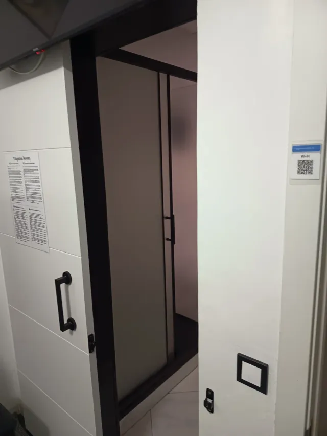 Puerta corredera lacada blanco