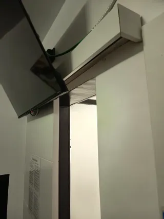 Puerta corredera lacada blanco