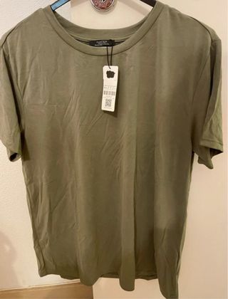 T-shirt de algodão para senhora. Parfois. M-L