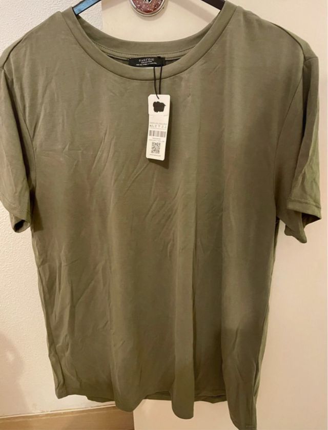 T-shirt de algodão para senhora. Parfois. M-L