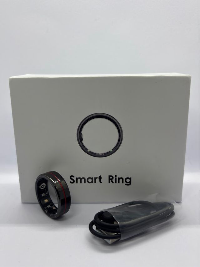Smart Ring Nero/Rosso - Taglia 11