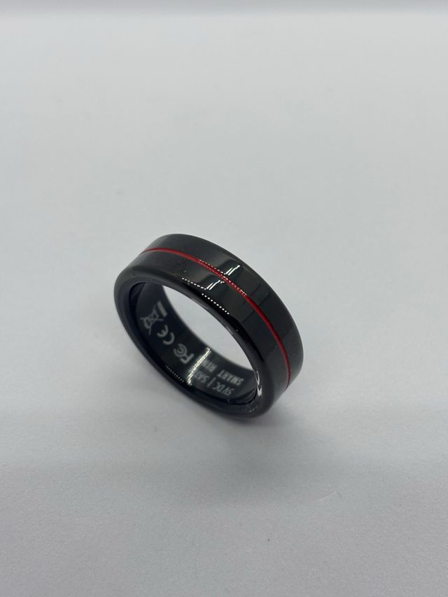 Smart Ring Nero/Rosso - Taglia 11