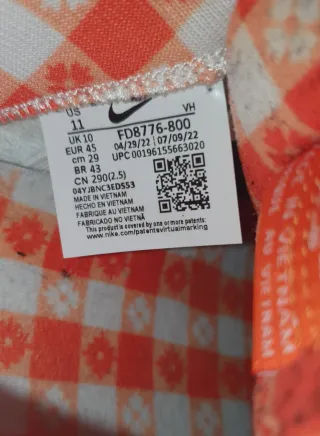 Nike sb Dunk Low lobster Orange