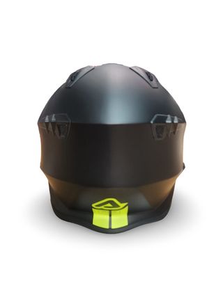 Casco Acerbis Jet Aria Negro Logo Amarillo 22.06