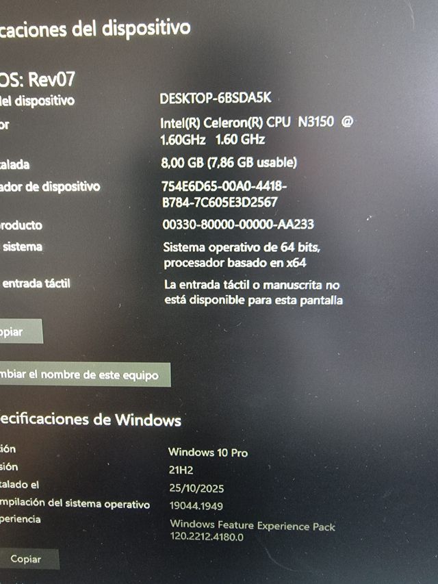 Mini PC Gigabyte GB-BACE-3150 Negro