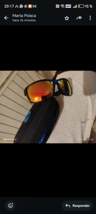 Gafas de sol Costa negras  polarizadas amarillo