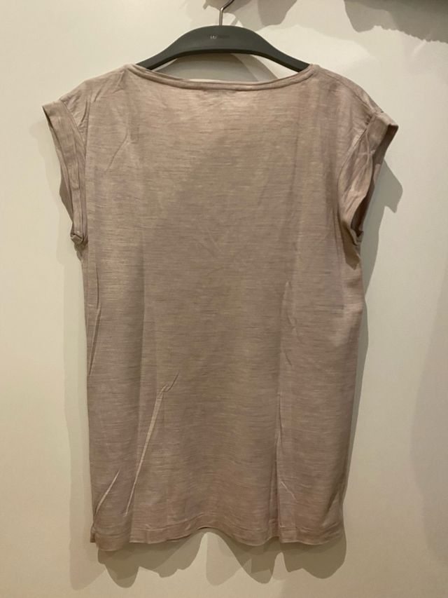 Camiseta Massimo Dutti rosa pastel Talla M