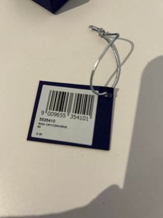 Anillo Infinito Swarovski Plata Nuevo