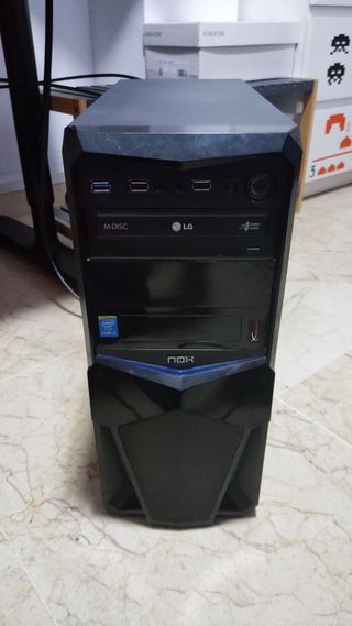Torre PC NOX Negra y Azul