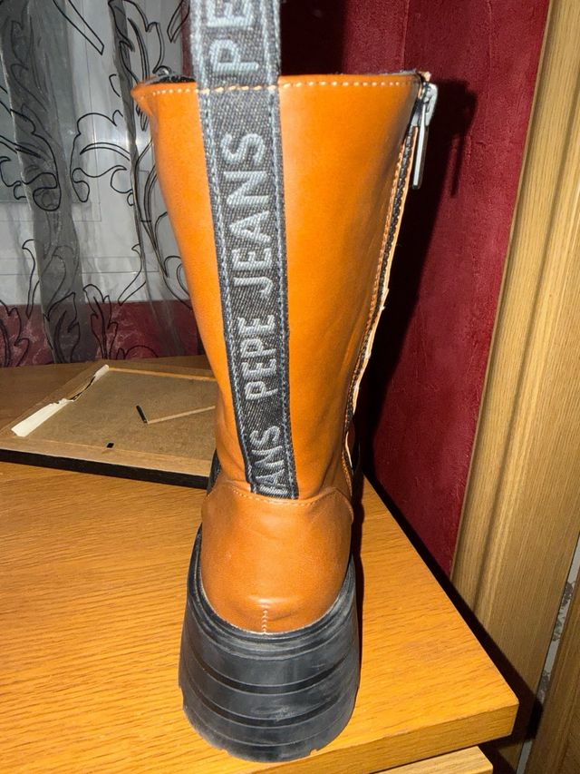 Botas Pepe Jeans Mujer Marrones