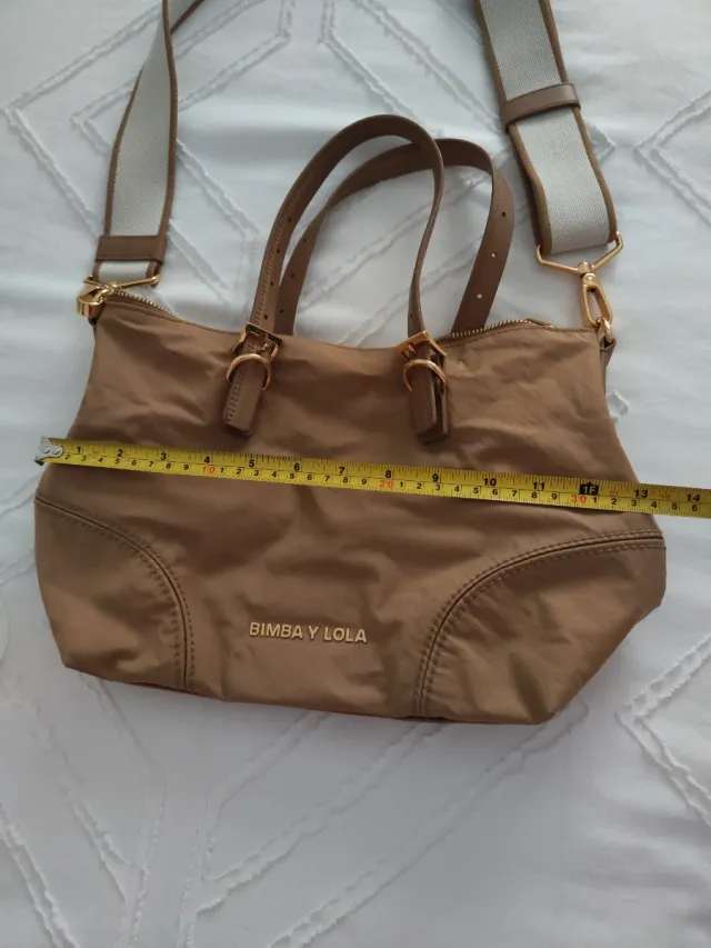Bolso Bimba y Lola marrón y dorado