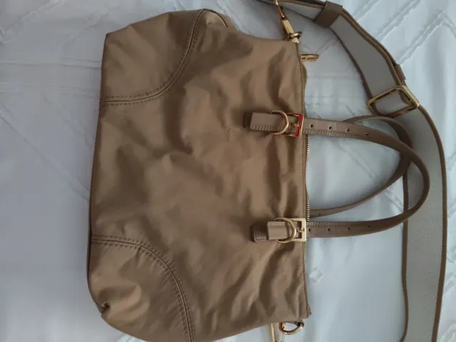 Bolso Bimba y Lola marrón y dorado