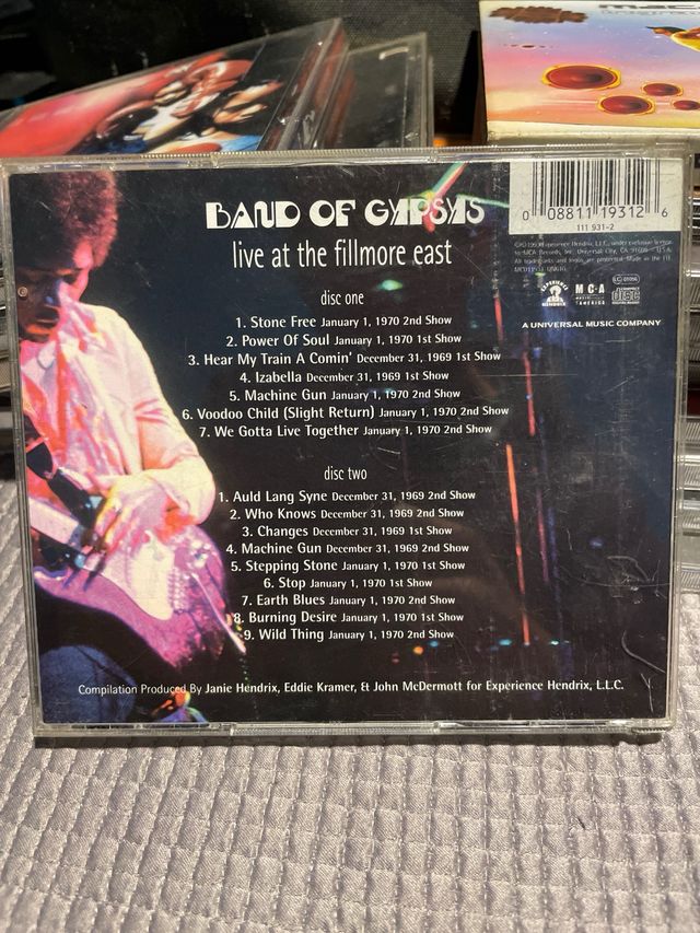 CD Jimi Hendrix Live At The Fillmore East