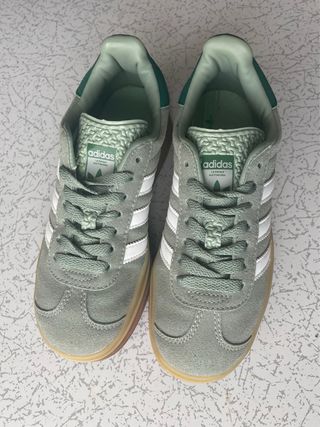 Adidas Gazelle Bold Verde y Blanco