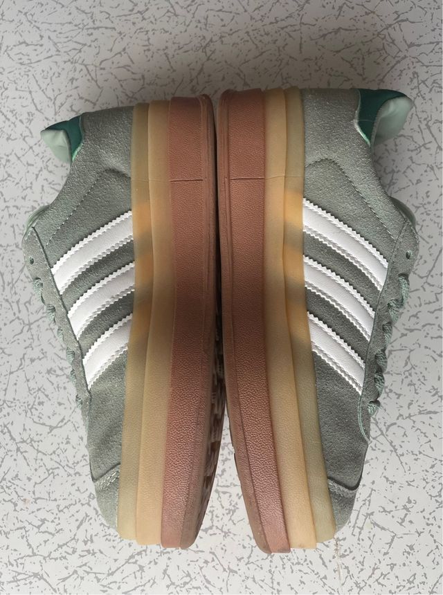Adidas Gazelle Bold Verde y Blanco