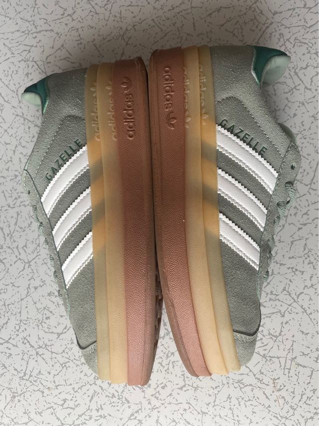 Adidas Gazelle Bold Verde y Blanco