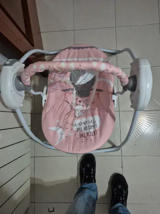 Mecedora para bebé rosa