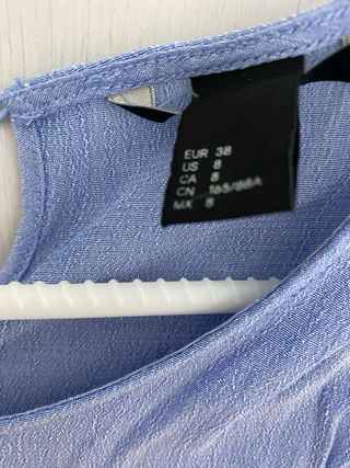 Blusa azul manga larga