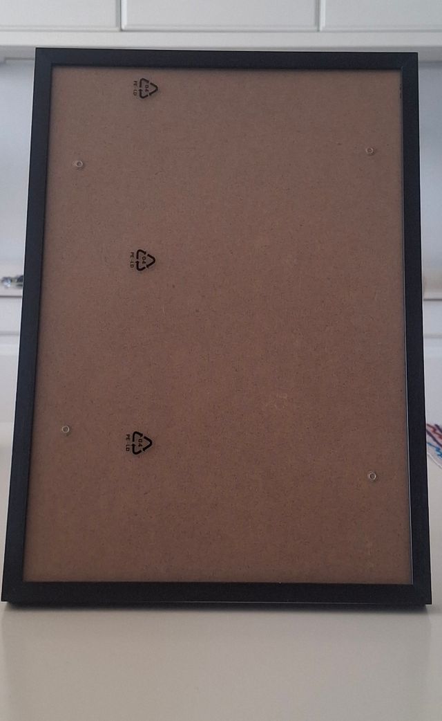 Marco de fotos negro de metal