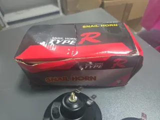 Bocina Moto Caracol 12V Negra