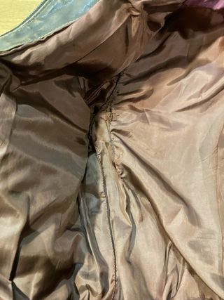 Cazadora piloto bomber cuero con cuello borrego