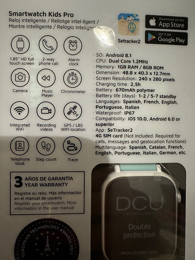 Reloj Inteligente DCU Kids Pro