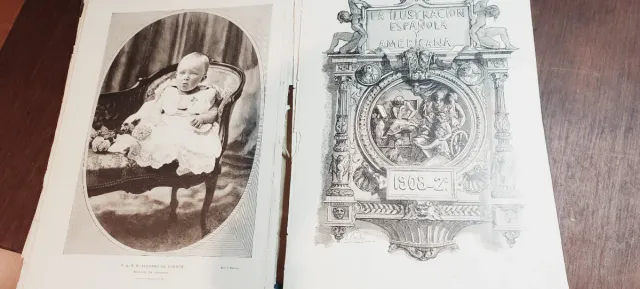 Laminas de libro antiguo.