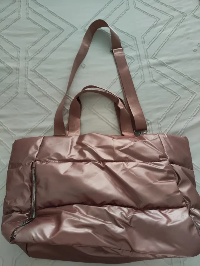 Bolsa de deporte acolchada rosa