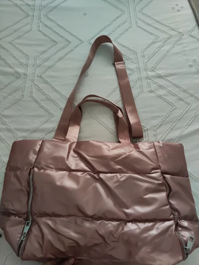 Bolsa de deporte acolchada rosa