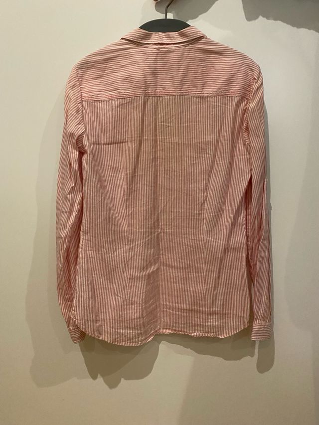 Camisa rayas rosa y blanca Massimo Dutti T.38