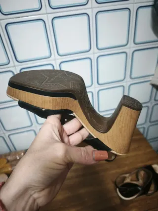 Sandalias de verano mujer negras,piel