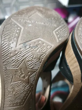 Sandalias de verano mujer negras,piel